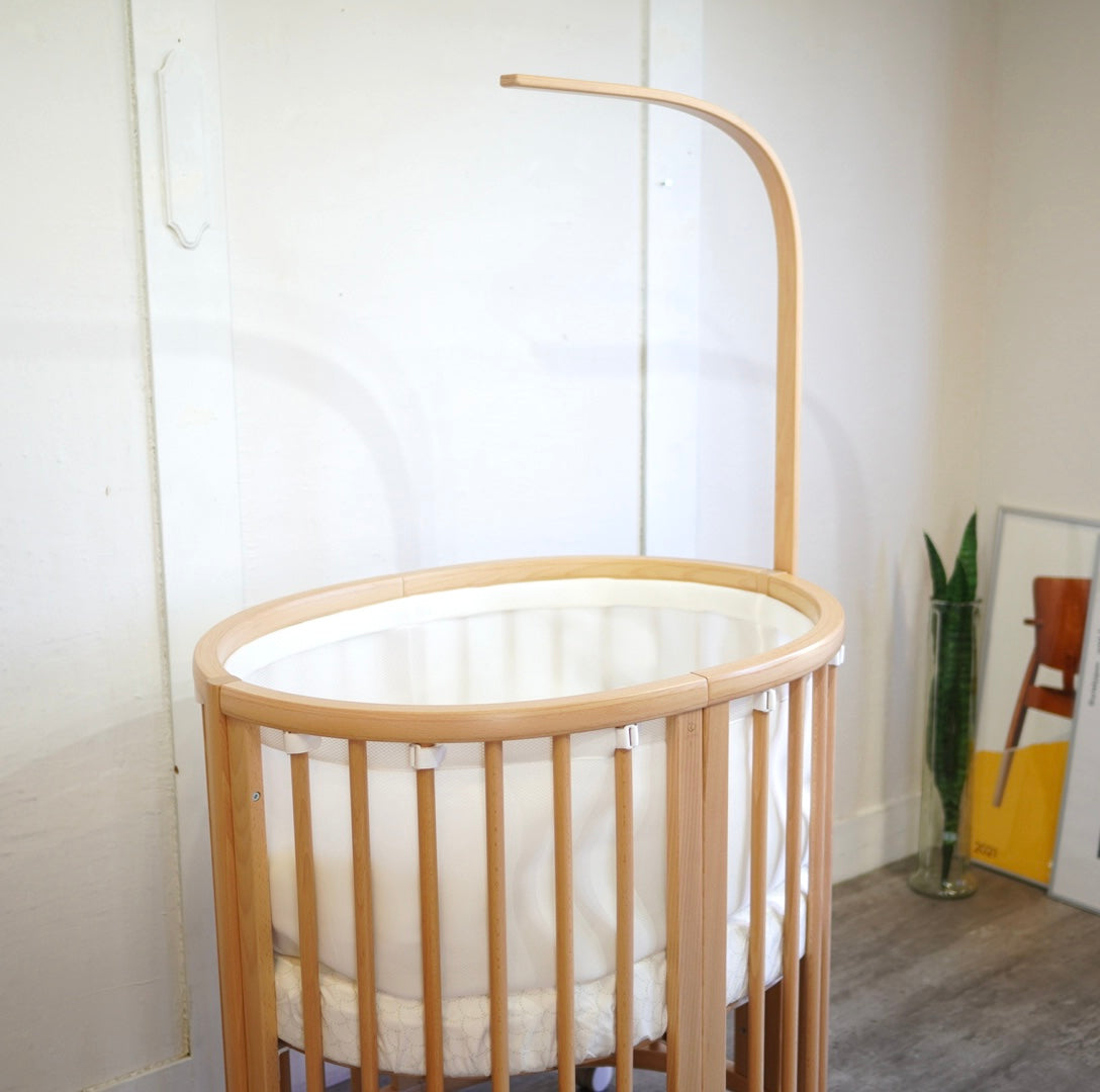 ストッケ / Stokke スリーピーベビーベッド セット ドレープ 中古