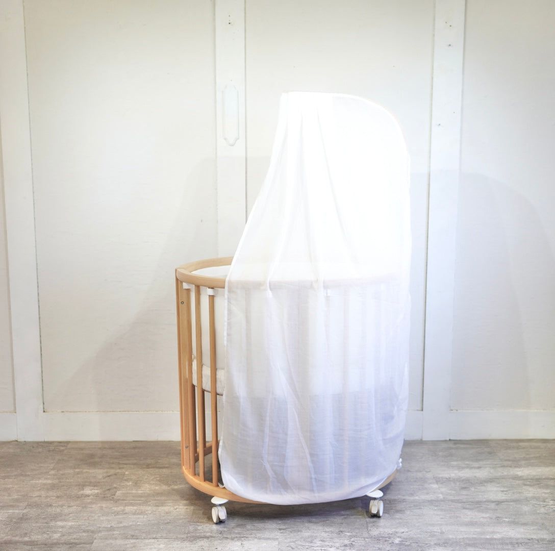 ストッケ / Stokke スリーピーベビーベッド セット ドレープ 中古