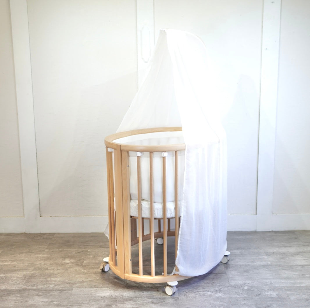 ストッケ / Stokke スリーピーベビーベッド セット ドレープ 中古
