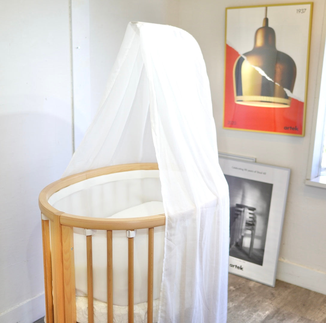 ストッケ / Stokke スリーピーベビーベッド セット ドレープ 中古