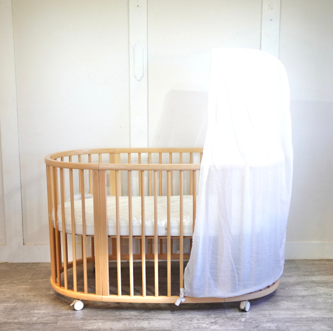 ストッケ / Stokke スリーピーベビーベッド セット ドレープ 中古