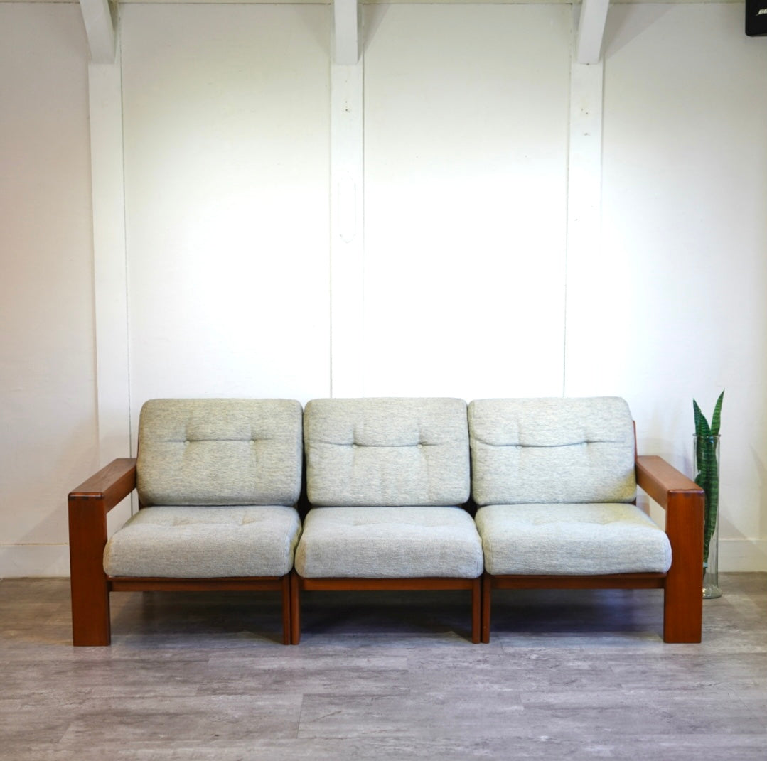 コスガ / KOSUGA 3人掛け セパレート アームソファ チーク材 ジャパン