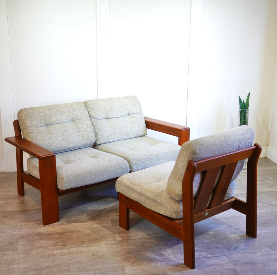 コスガ / KOSUGA 3人掛け セパレート アームソファ チーク材  ジャパンヴィンテージ