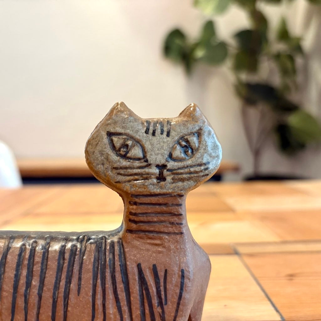 リサラーソン お座りした猫　工芸品　置物　Lilla Zoo 猫 ヴィンテージ Lisa Larson（リサラーソン）/ KATT (お座り猫/LILLA ZOO)