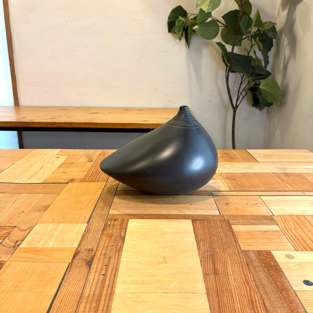 ローゼンタール / Rosenthal ポロ フラワーベース ブラック 大 タピオ