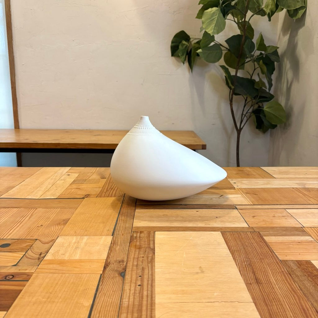 ローゼンタール / Rosenthal ポロ フラワーベース ホワイト 大 タピオ・ウィルカラ / Tapio Wirkkala