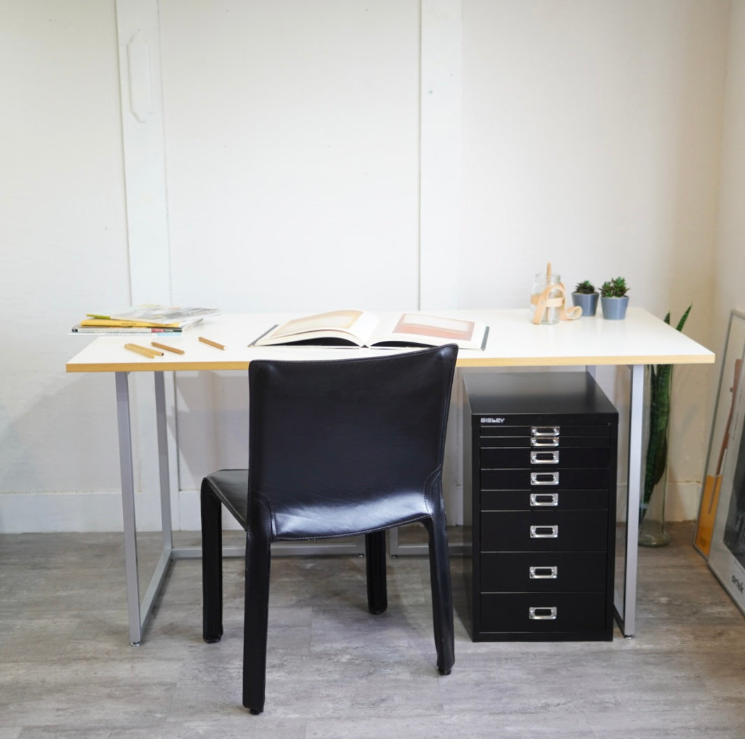 ビスレー / BISLEY オーダーメイドデスク Lフット600 メラミン天板 イギリス W150