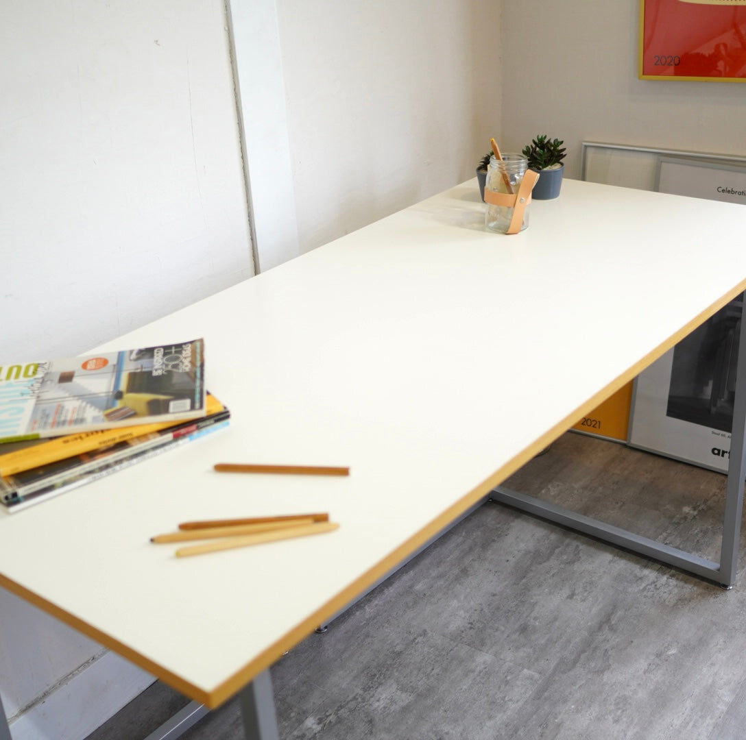 ビスレー / BISLEY オーダーメイドデスク Lフット600 メラミン天板 イギリス W150