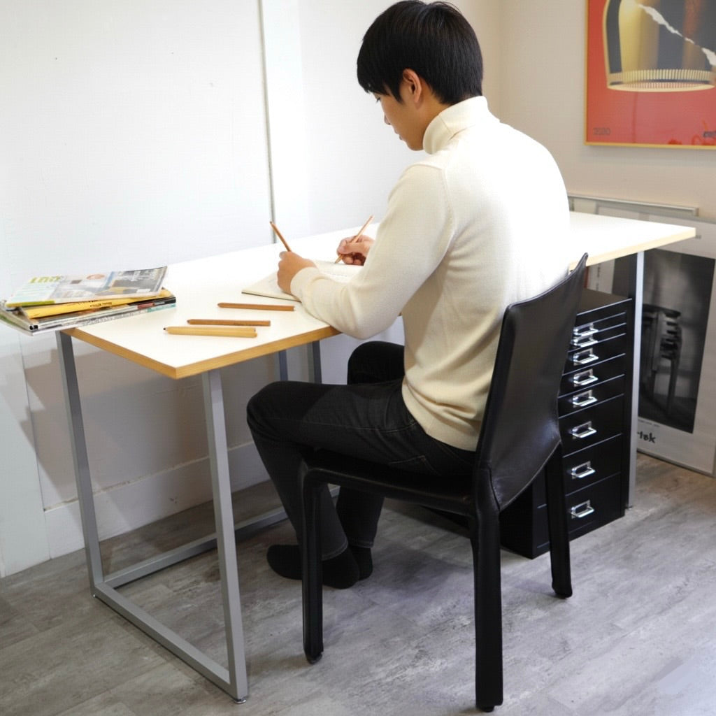 ビスレー / BISLEY オーダーメイドデスク Lフット600 メラミン天板 イギリス W150