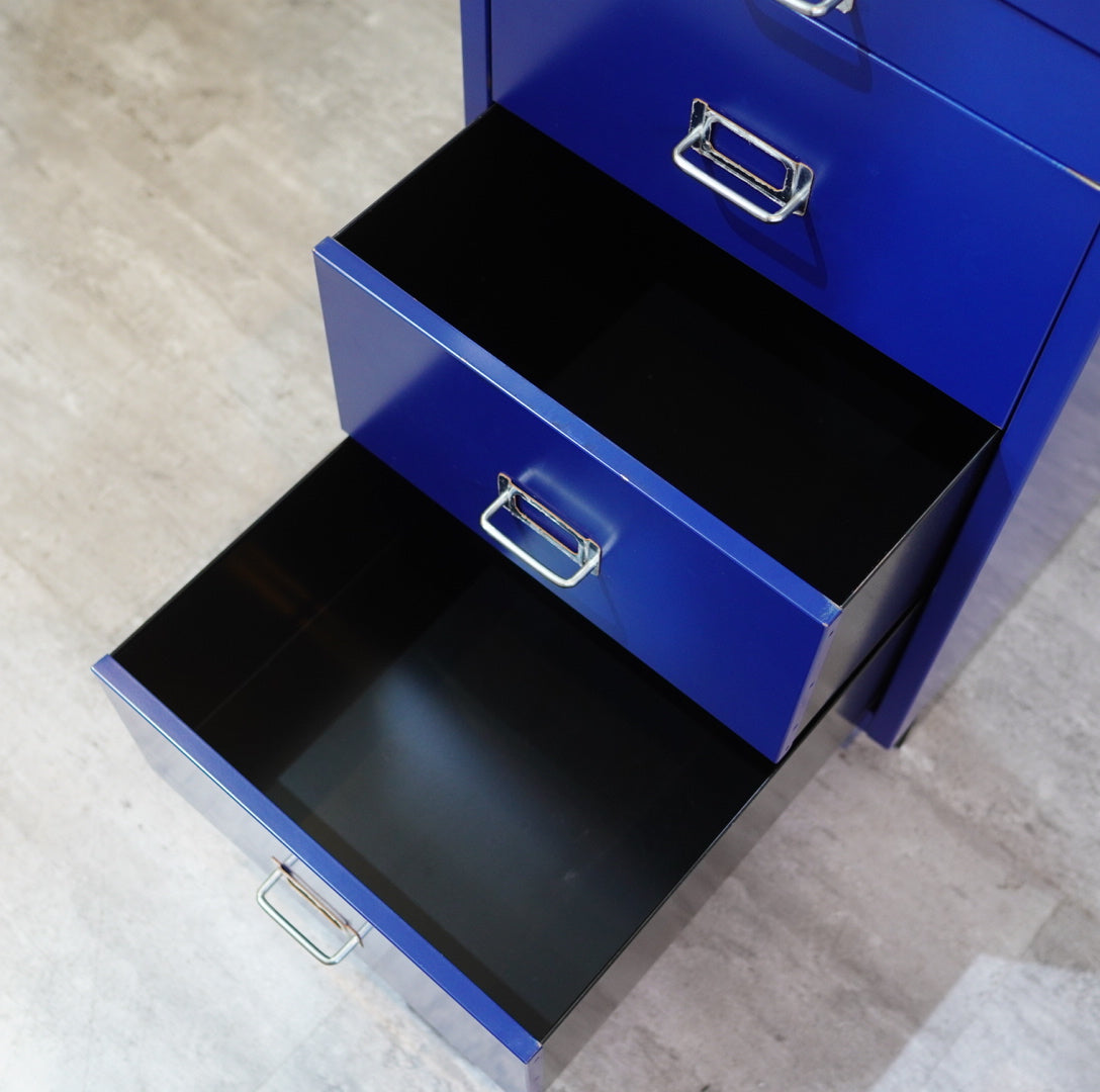 ビスレー / BISLEY A3キャビネット 引き出し4段 ブルー