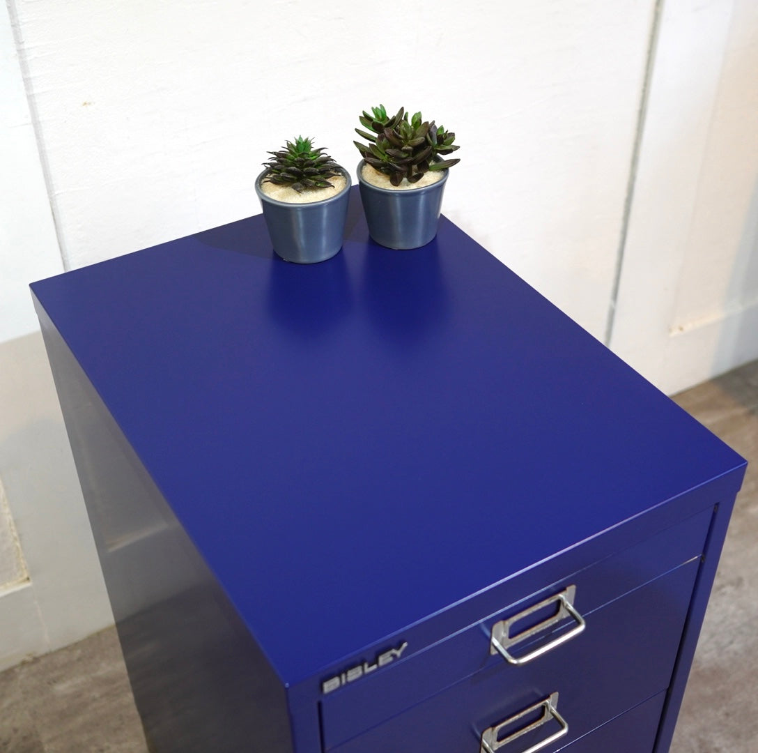 ビスレー / BISLEY A3キャビネット 引き出し4段 ブルー