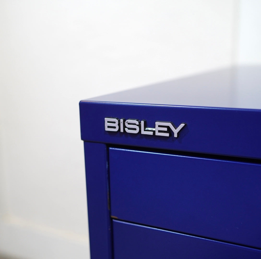 ビスレー / BISLEY A3キャビネット 引き出し4段 ブルー