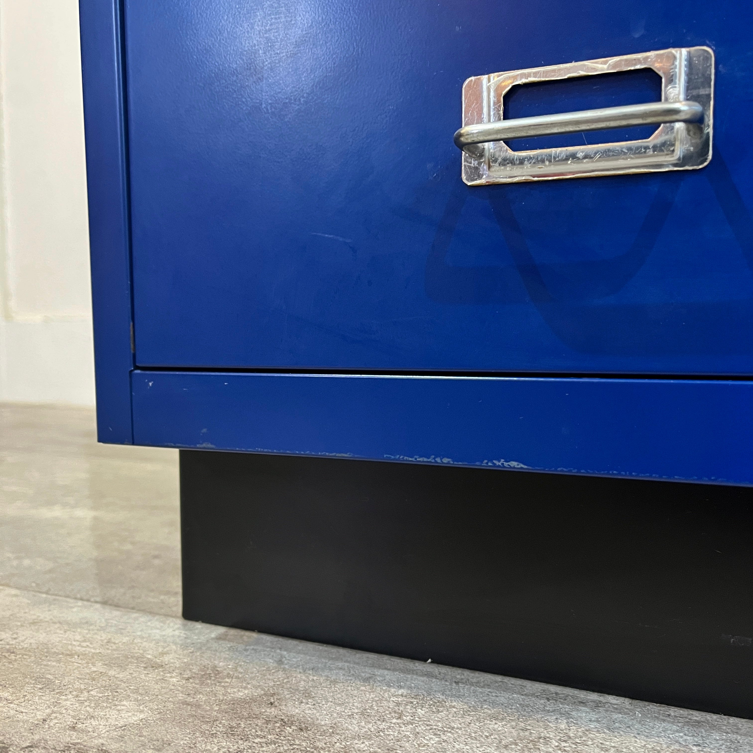 ビスレー / BISLEY A3キャビネット 引き出し4段 ブルー