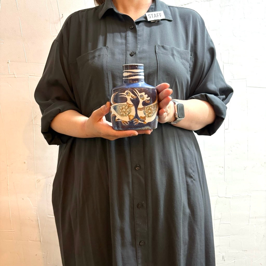ロイヤルコペンハーゲンBACA フラワーベース 花瓶 鳥柄 北欧インテリア ロイヤルコペンハーゲン / Royal Copenhagen バッカ / BACA 鳥