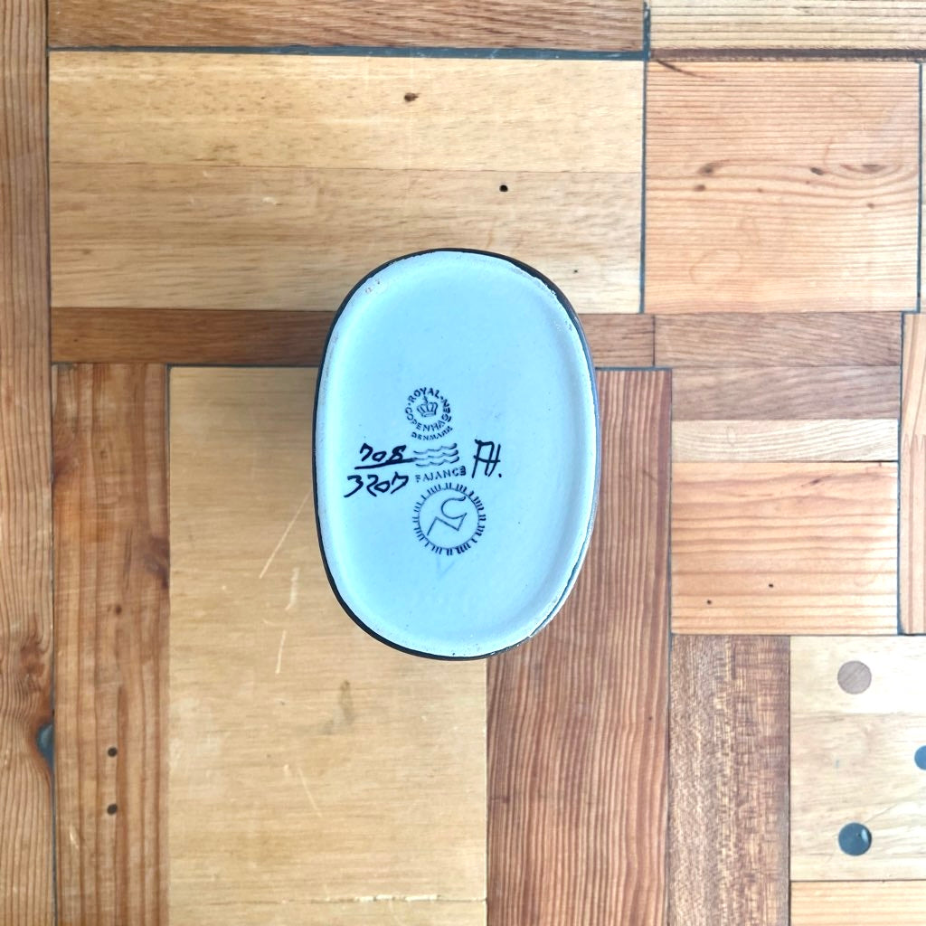 ロイヤルコペンハーゲンBACA フラワーベース 花瓶 鳥柄 北欧インテリア Royal Copenhagen BACA 花瓶 (鳥・バード) ニルス・トーソン