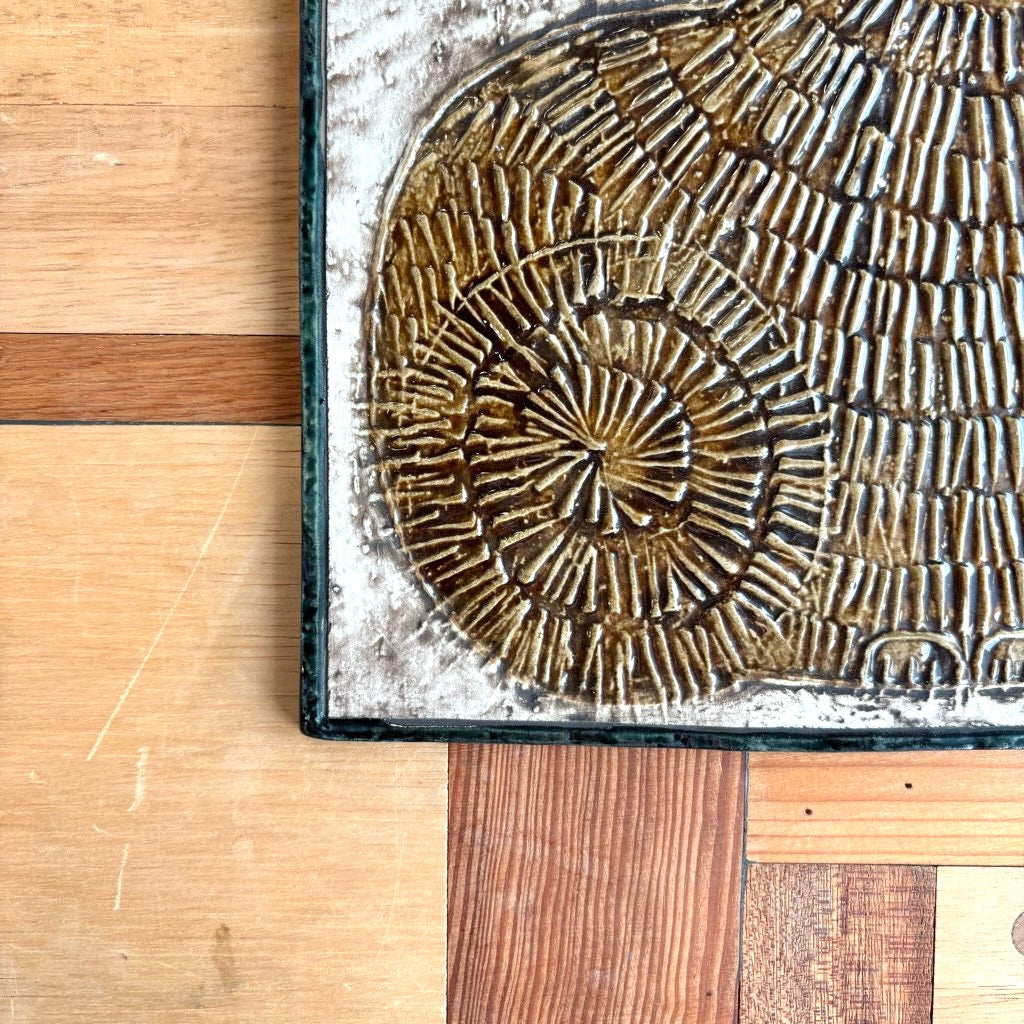 リサラーソン 陶板 置物 工芸品 猫 ヴィンテージ レアカラー グスタフ