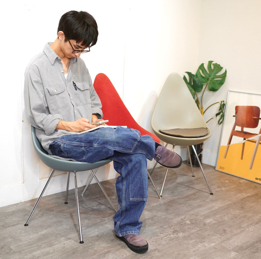 フリッツ・ハンセン / FRITZ HANSEN 3110 ドロップチェア/Drop ストームブルー アルネ・ヤコブセン
