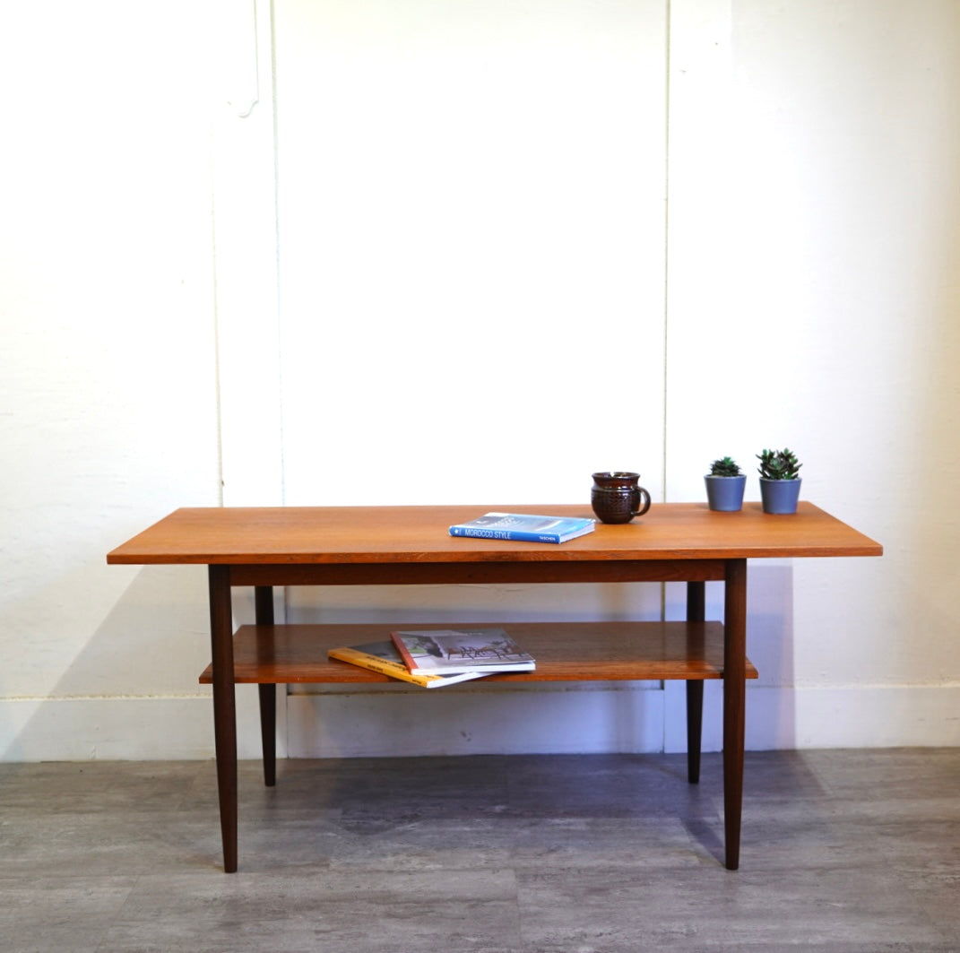 北欧ヴィンテージ ローテーブル【2】 センターテーブル  リビングテーブル  チーク材