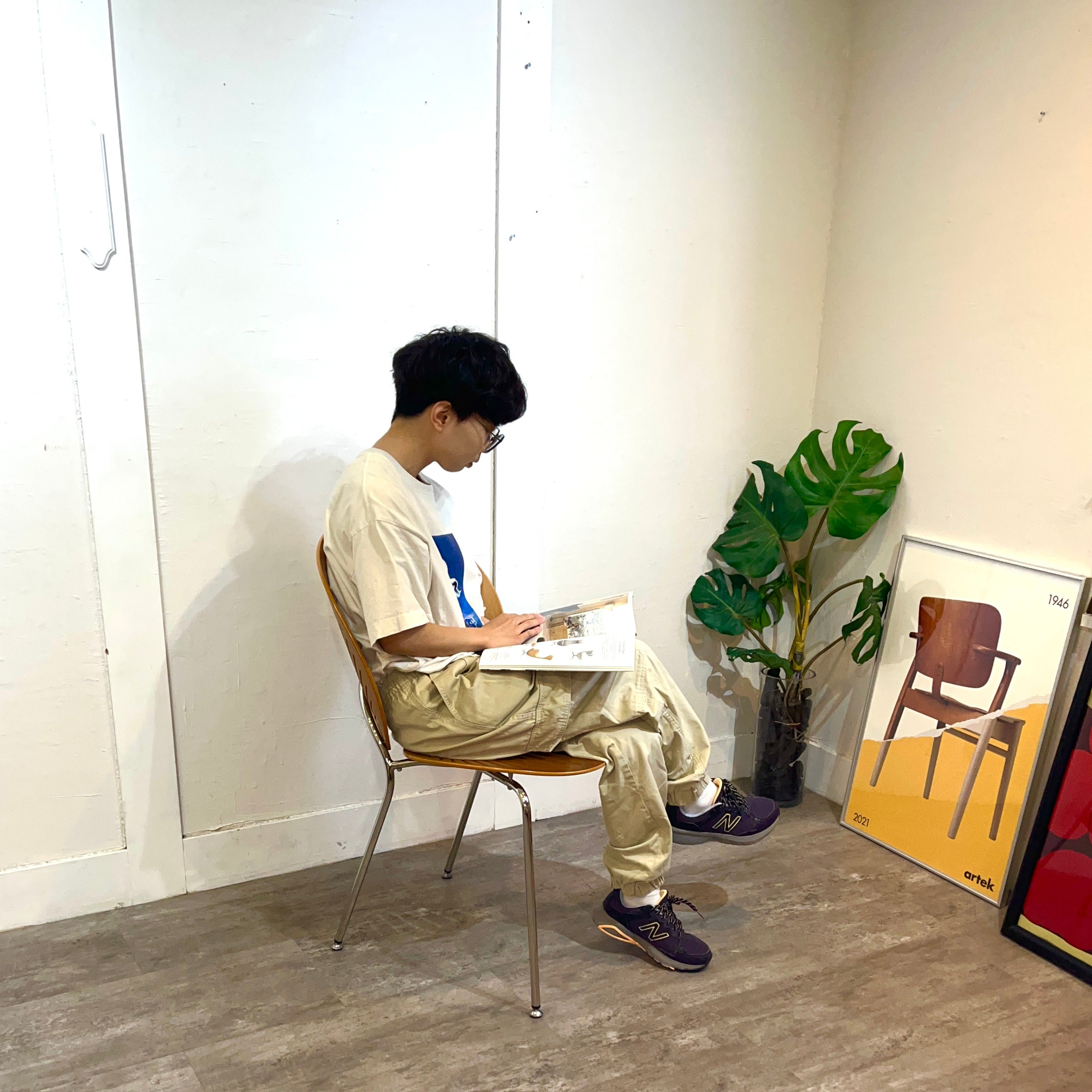 デンマーク　フレデリシア　椅子　ナナディツエル　　赤　ウェグナー 北欧 デンマーク フレデリシア 椅子 ナナディツエル 赤 ウェグナー 北欧