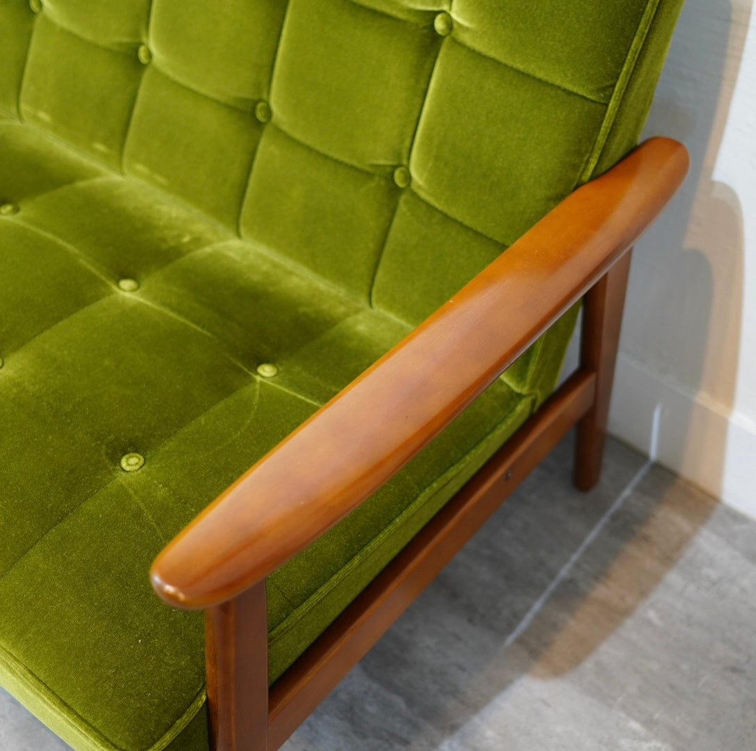 超希少　カリモク　kairmoku Kチェア　グリーン　オールド　IZZ　② 超希少 カリモク kairmoku Kチェア グリーン オールド IZZ ② 超