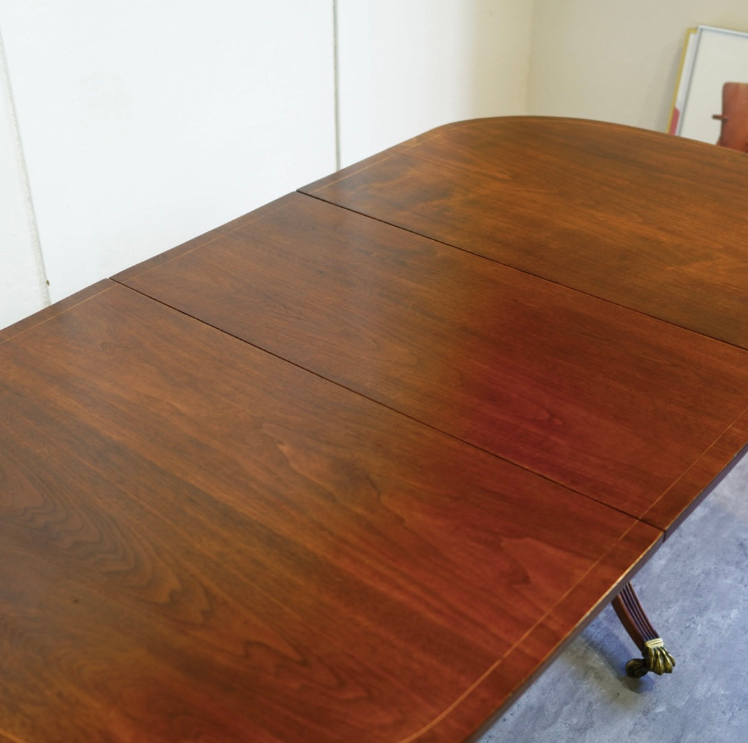 英国アンティーク エクステンション式ペデスタルテーブル 伸長式ダイニングテーブル