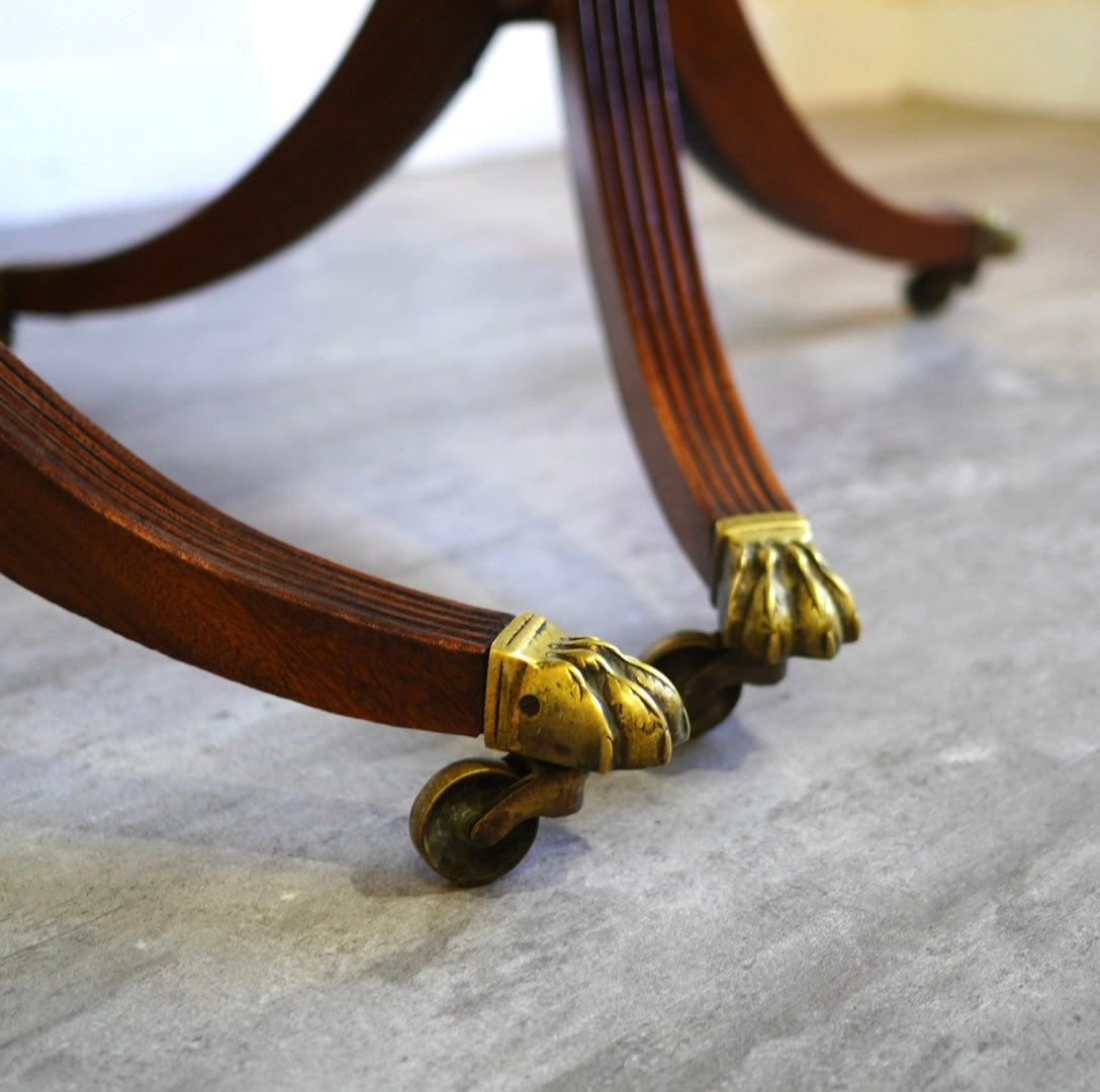 英国アンティーク エクステンション式ペデスタルテーブル 伸長式ダイニングテーブル