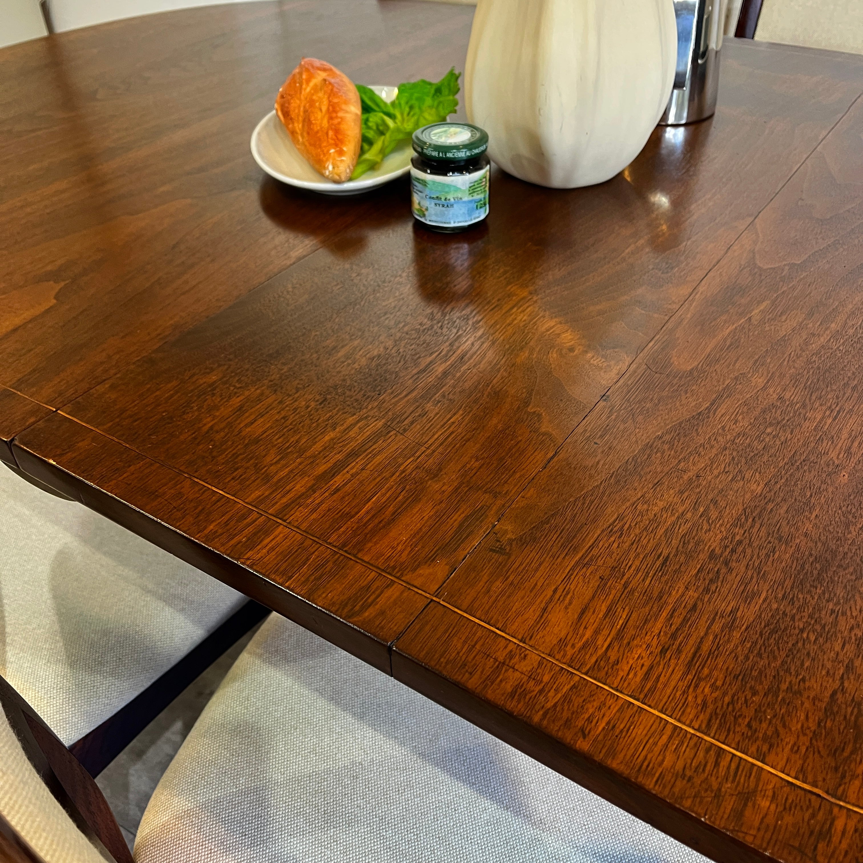 英国アンティーク エクステンション式ペデスタルテーブル 伸長式ダイニングテーブル