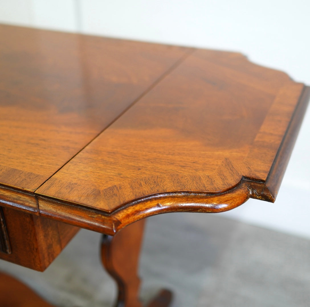 英国アンティーク木製ドロップリーフソファテーブル/バタフライ机(89-299) 英国アンティーク木製ドロップリーフソファテーブル/バタフライ