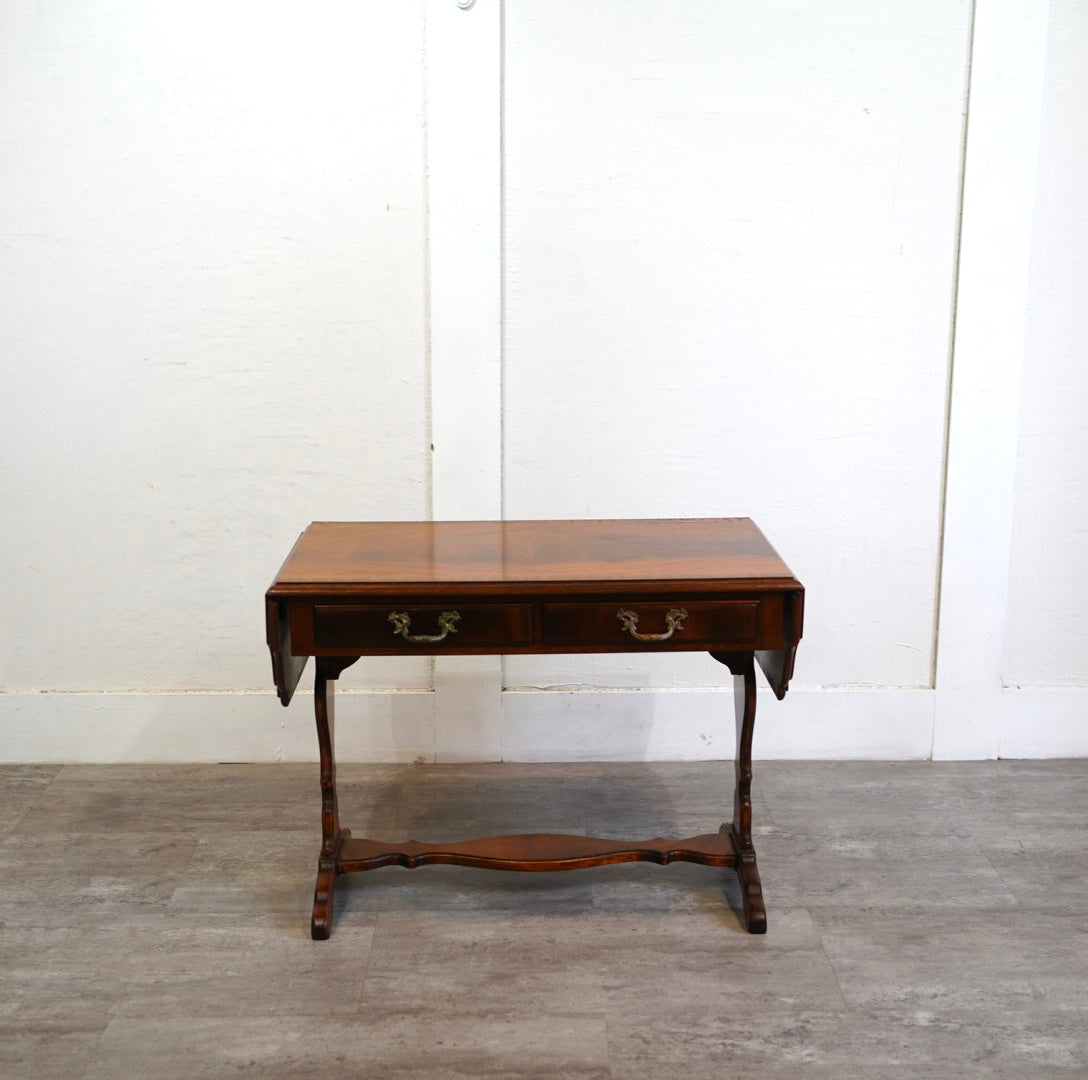 英国アンティーク木製ドロップリーフコーヒーテーブル/バタフライ机(84-282) 英国アンティーク ドロップリーフ コーヒーテーブル バタフライ