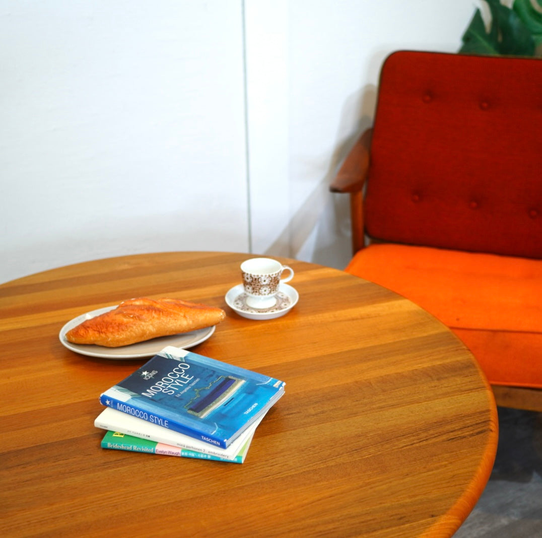 北欧 デンマーク ヴィンテージ gudme チーク ラウンドダイニング テーブル グドメ / Gudme Mobelfabrick チークラウンドテーブル 北欧