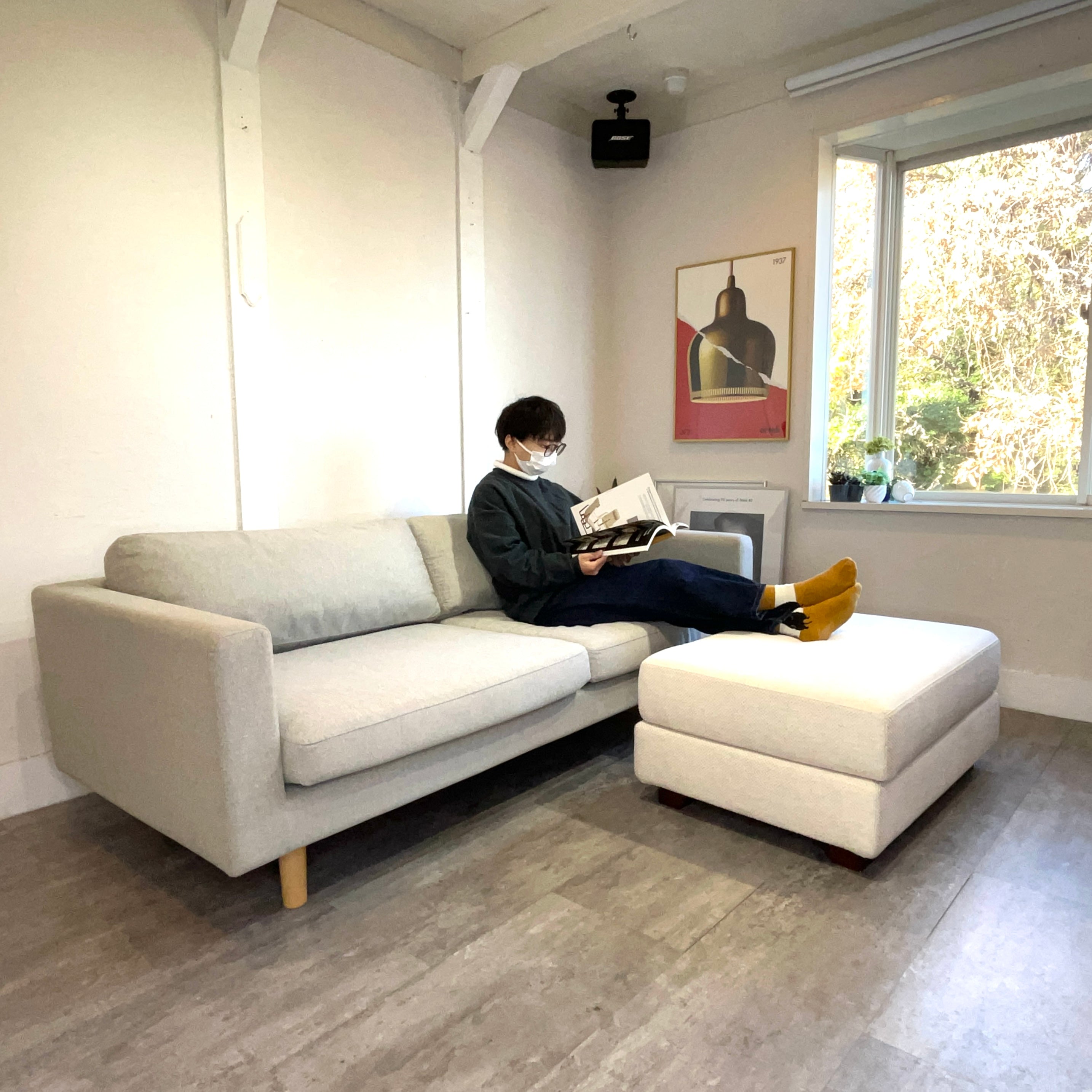 フクラ / HUKLA レガト / REGATO オットマン スツール ホワイト