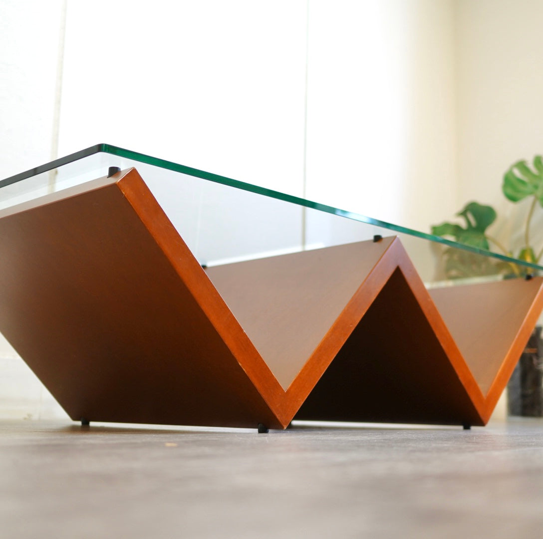 木馬】arflex モンターニャ ガラステーブル リビングテーブル