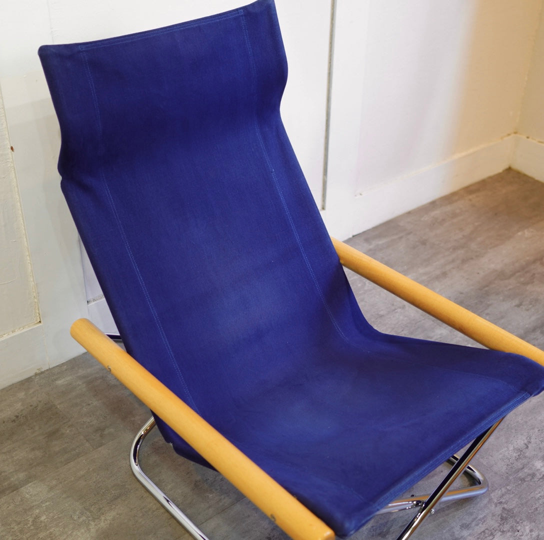藤栄 / FUJIEI ニーチェア / Nychair X ブルー 新居 猛 折りたたみ椅子