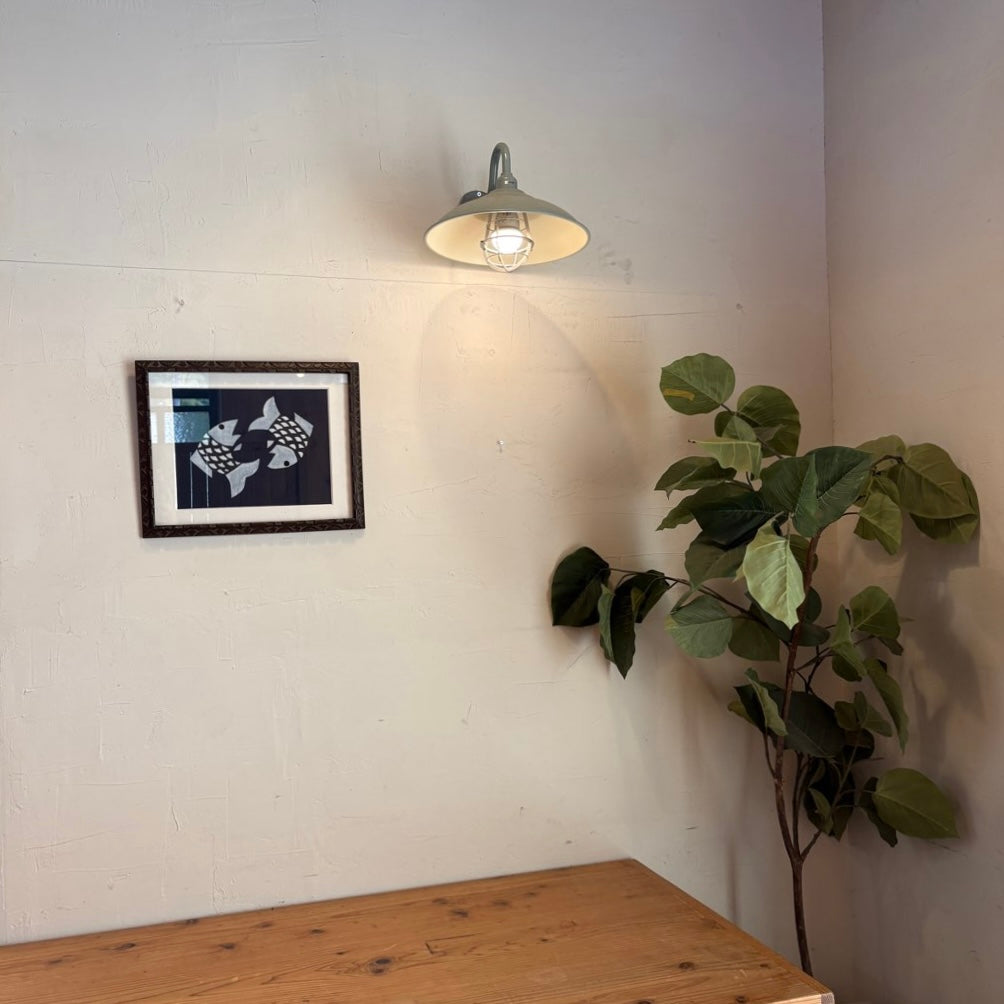 柚木沙弥郎　型染め　壁掛け No.10369「型染絵〈きんたろう〉：柚木沙弥郎」39.5×47cm SOLD