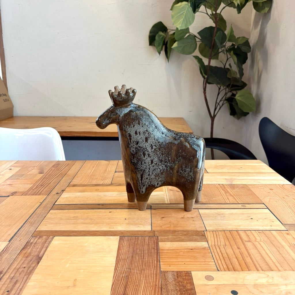 グスタフスベリ / Gustavsberg 大きな動物園シリーズ エルク / Älg ヘラジカ リサラーソン ヴィンテージ