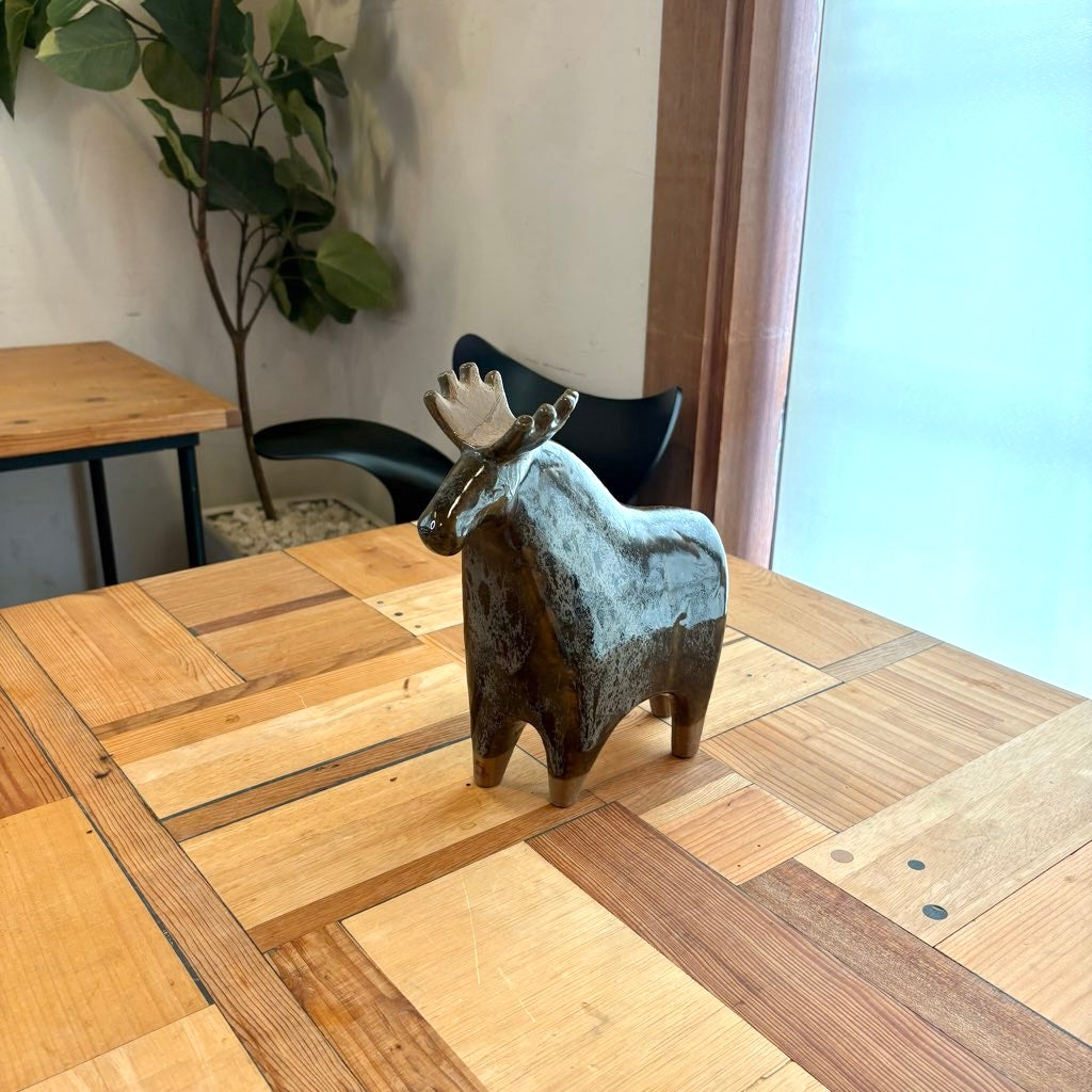 グスタフスベリ / Gustavsberg 大きな動物園シリーズ エルク / Älg ヘラジカ リサラーソン ヴィンテージ