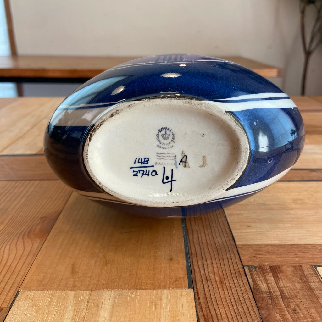 ロイヤルコペンハーゲン / Royal Copenhagen テネラ アルミニア窯 フラワーベース ニルス・トーソン