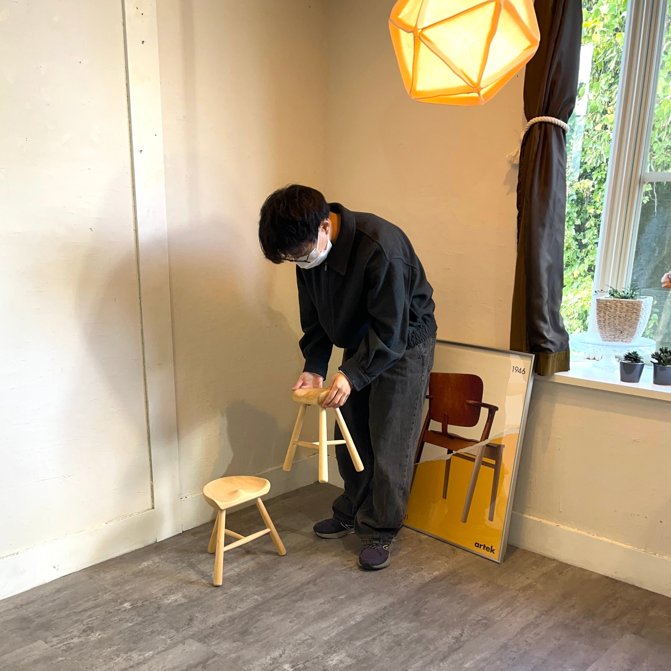 iino naho キャンドルホルダー ドロップ ガラス イイノナホ しずく