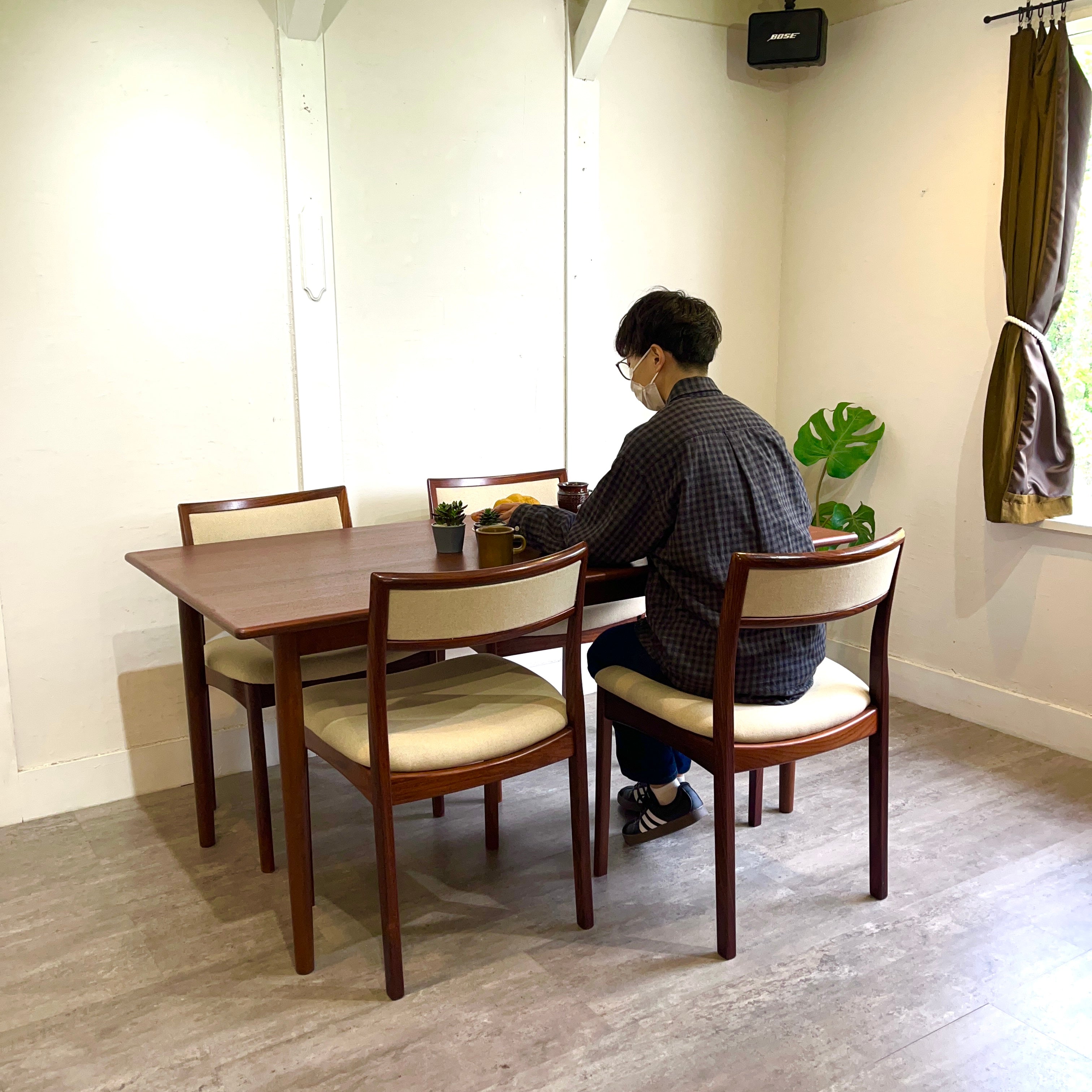 クロッケン / Klokken ダイニングテーブル W150 チーク 北欧ヴィンテージスタイル