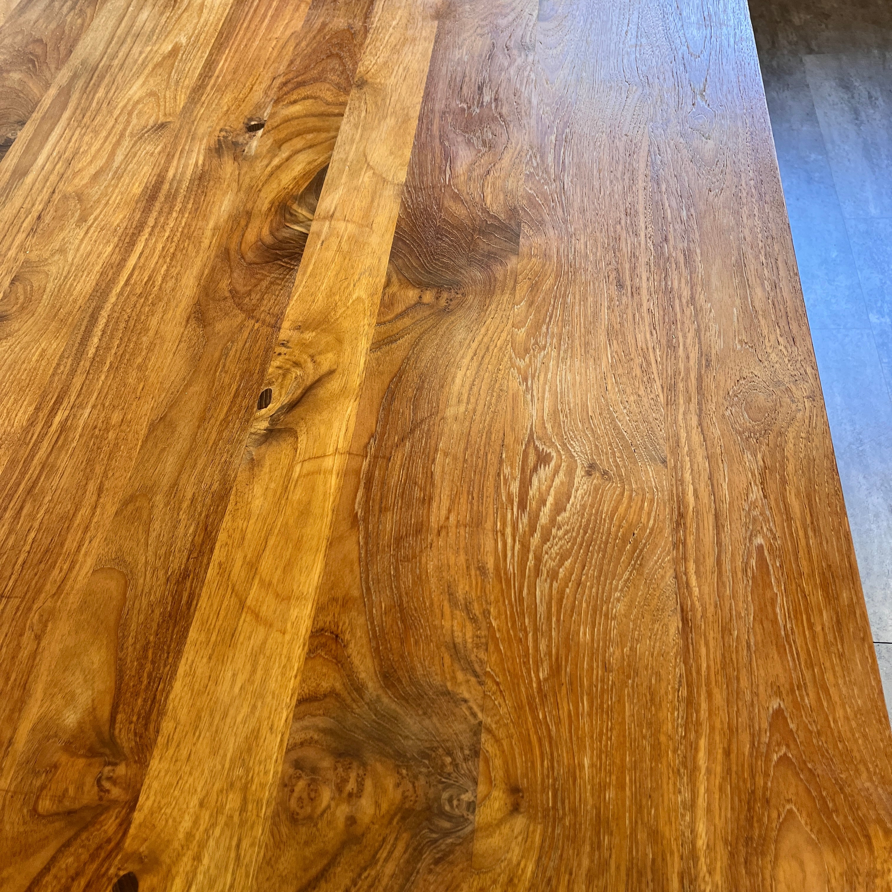 チーク材 ダイニングテーブル 200㎝ 無垢材