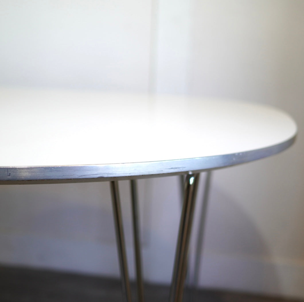 フリッツハンセン / FRITZ HANSEN スーパー楕円テーブル Bテーブル ホワイト W150 アルネ・ヤコブセン