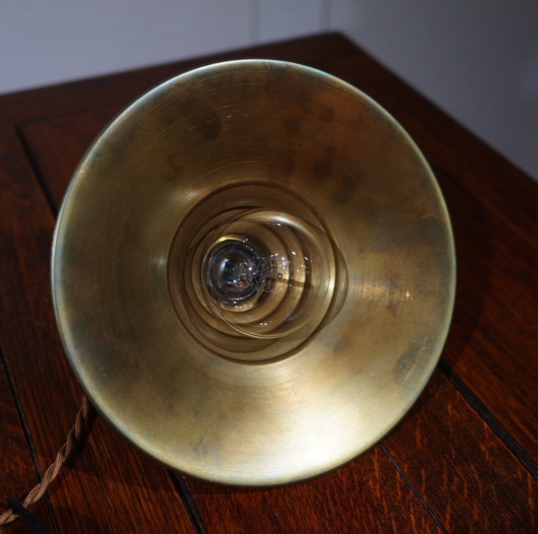 プーリーペンダントライト  真鍮シェード