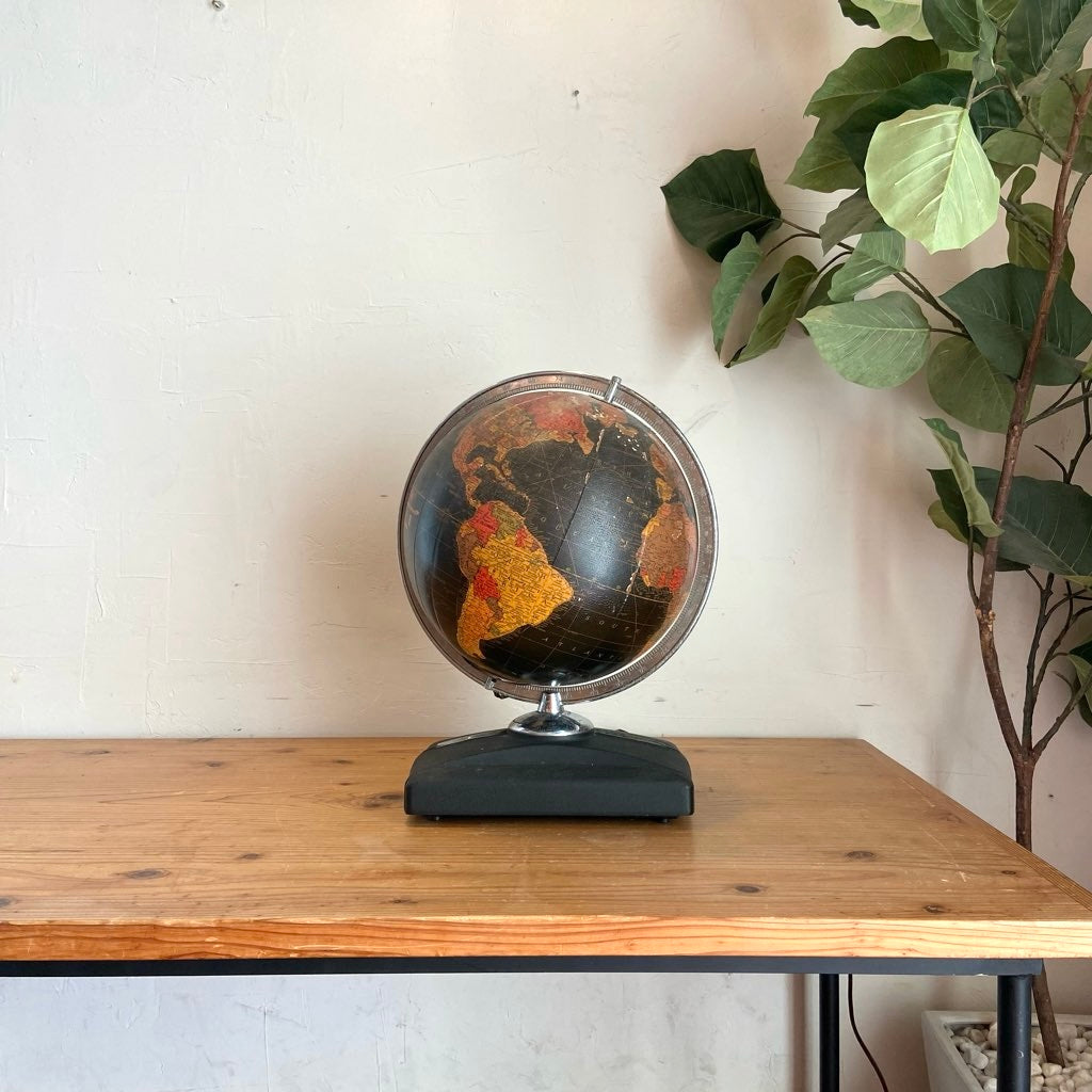 リプルーグル / Replogle ブラックオーシャン 地球儀 ライト付き ヴィンテージ