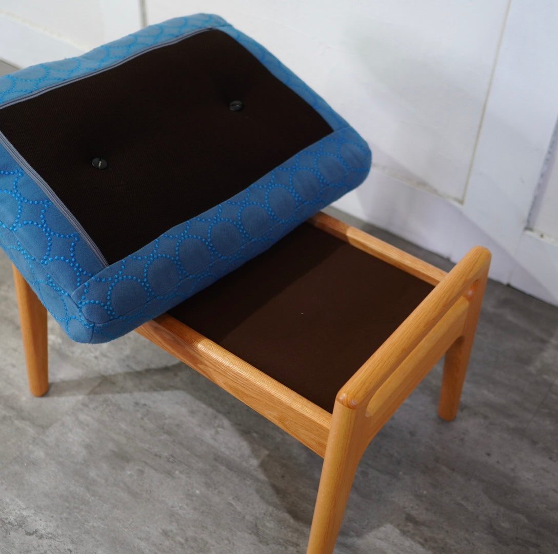 マルニ60 / maruni60 ミナペルホネン オットマン ブルー タンバリン柄