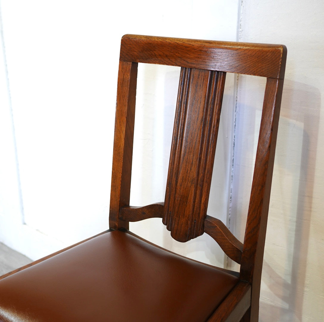 英国アンティーク バルボスレッグ ダイニングチェア 【2】