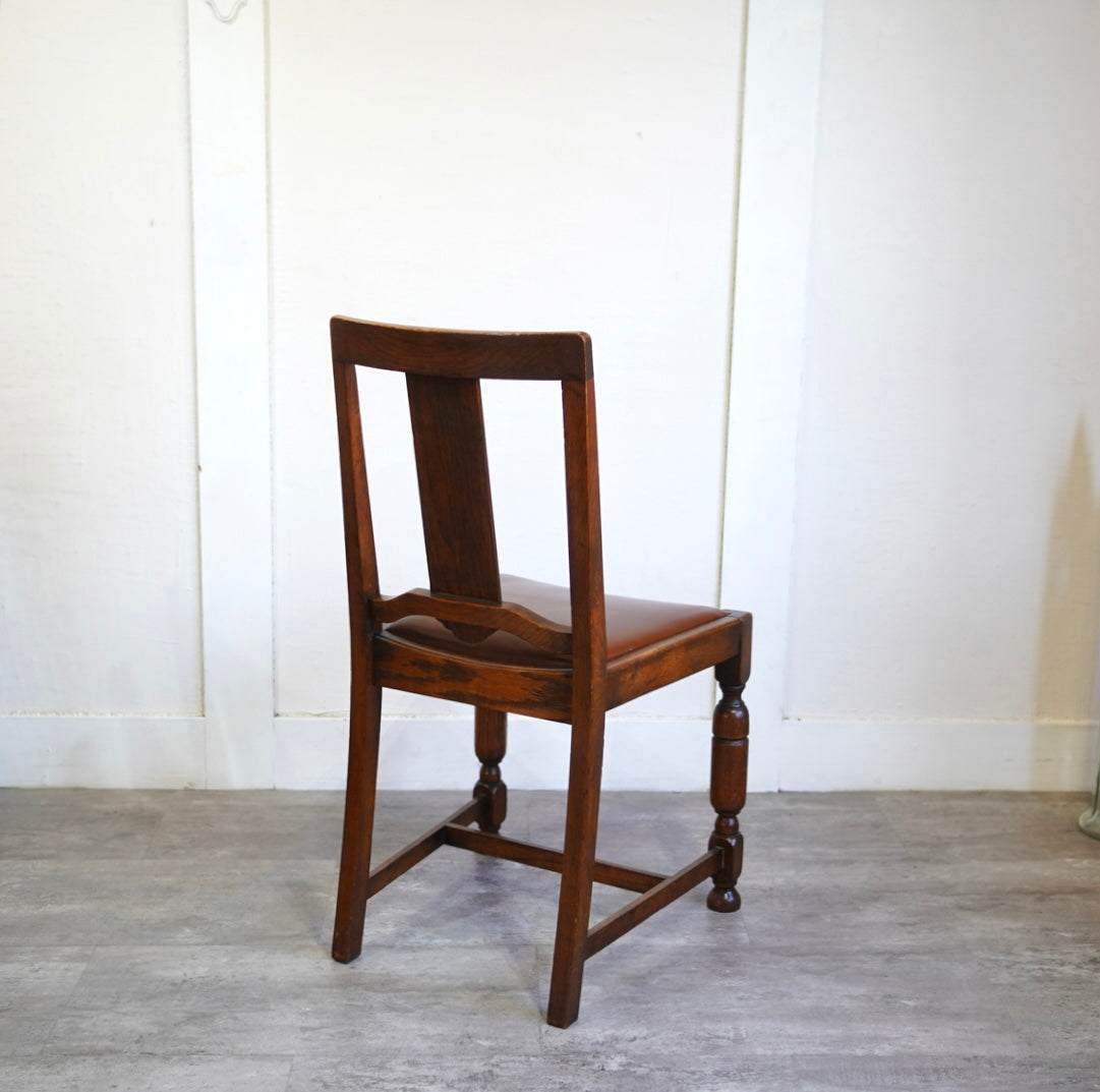 英国アンティーク バルボスレッグ ダイニングチェア 【2】 中古 小ぶり