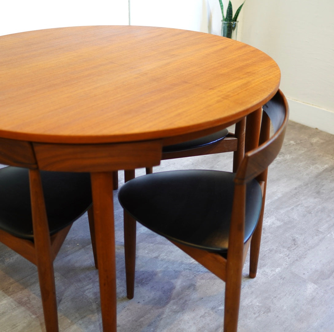 フレムロジェ / Frem Rojle ダイニングセット5点 ハンス・オルセン 北欧 ラウンドテーブル