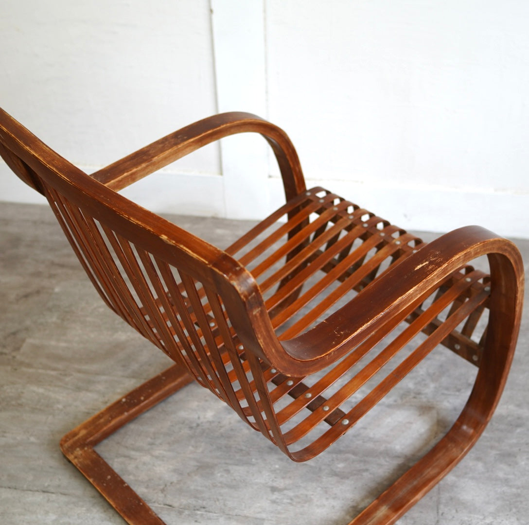 竹興社 バンブー製イージーチェア 城所右文次 ヴィンテージ