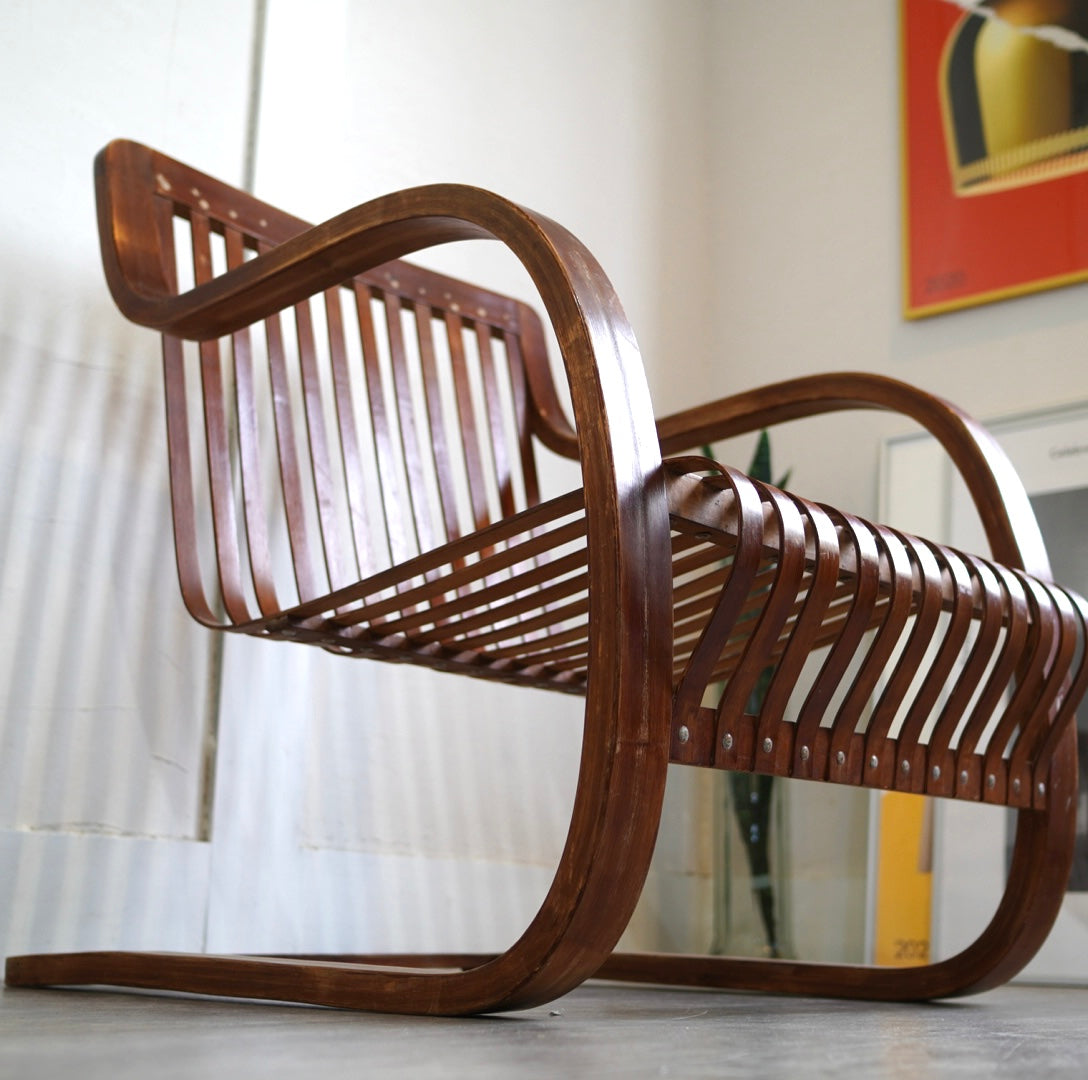 竹興社 バンブー製イージーチェア 城所右文次 ヴィンテージ 中古 希少