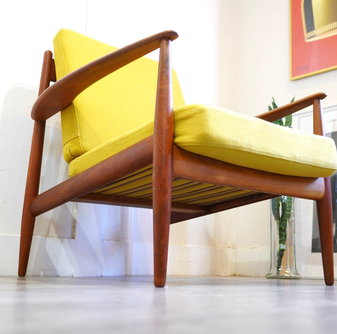 フランス & デヴァーコセン / France & Daverkosen ヴィンテージ アームソファ 1人掛け グレーテ・ヤルク デンマーク 北欧